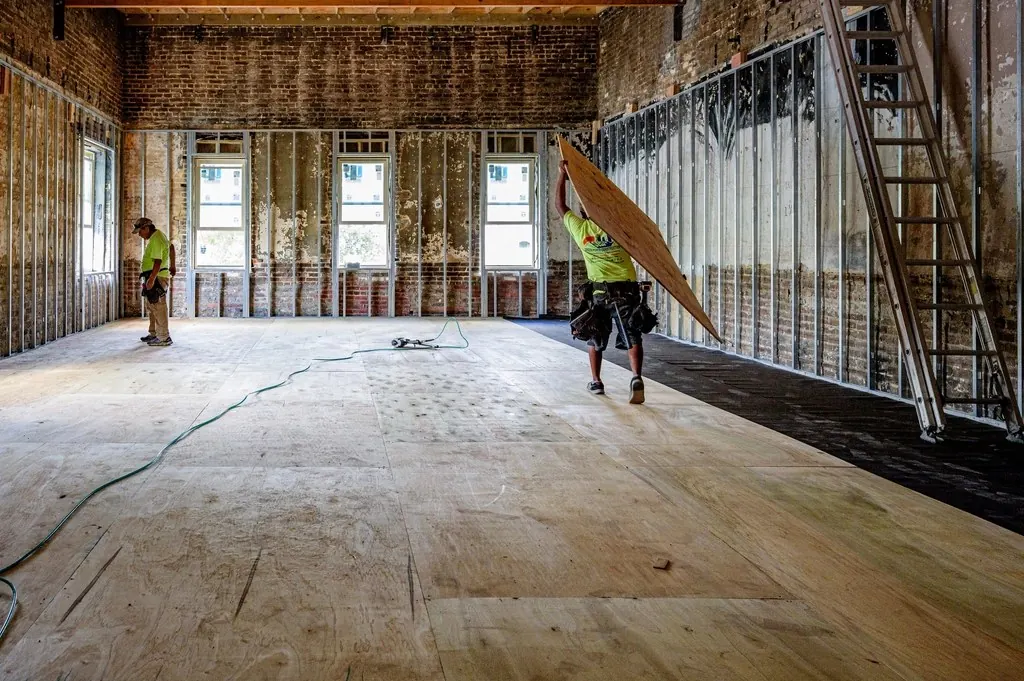 Small renovations: 501 Evans Street Building renovations