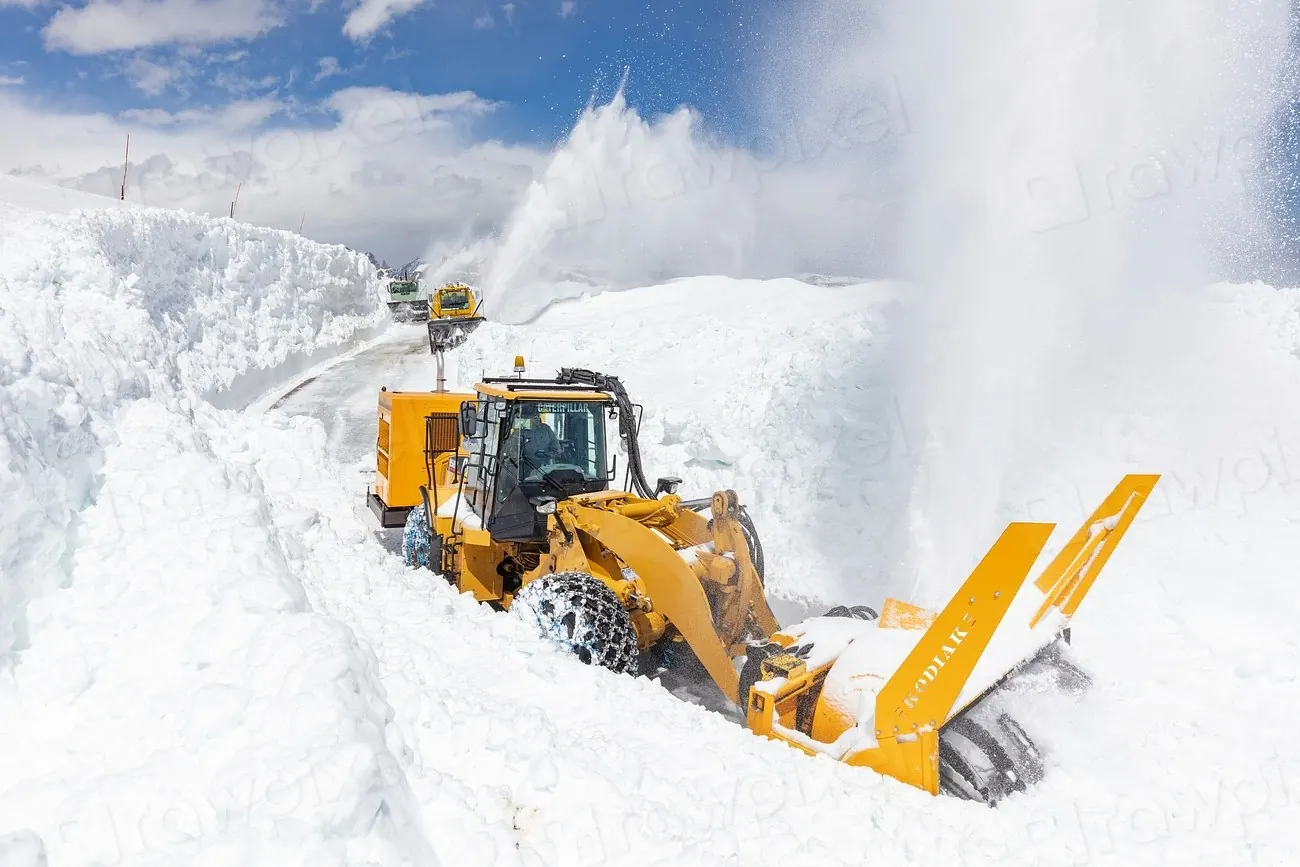 Commercial plowing by a Mint Soup provider