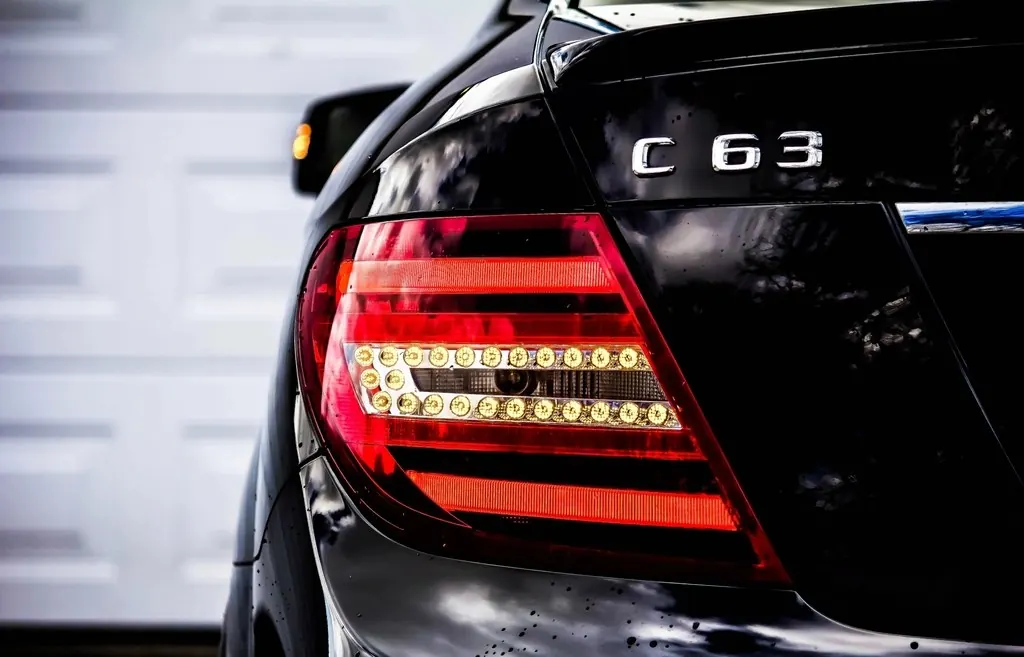 Full detail: AMG C 63 car. Location